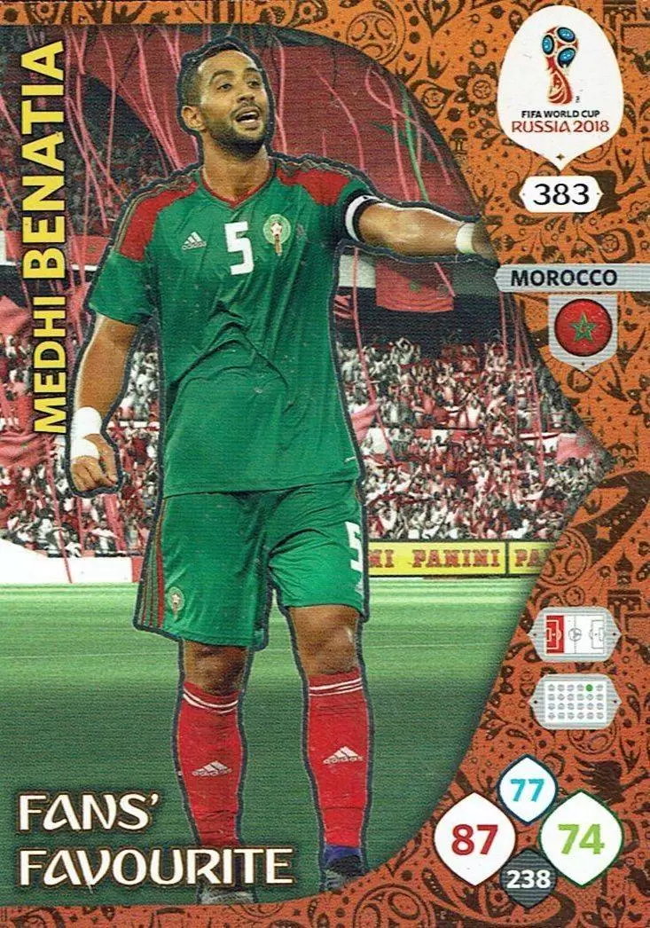 Russia 2018 : FIFA World Cup Adrenalyn XL - Medhi Benatia - Morocco