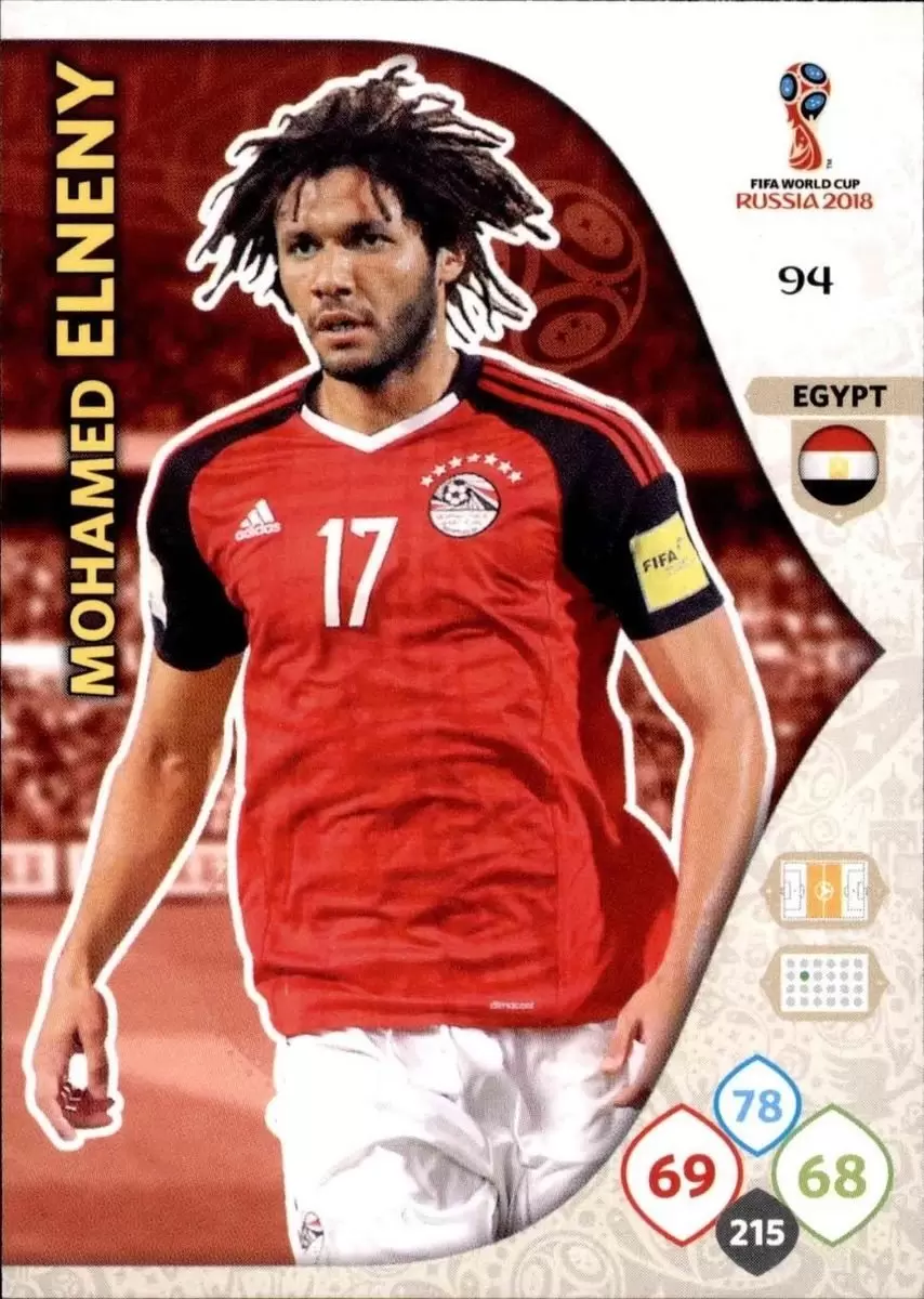 Russia 2018 : FIFA World Cup Adrenalyn XL - Mohamed Elneny - Egypt