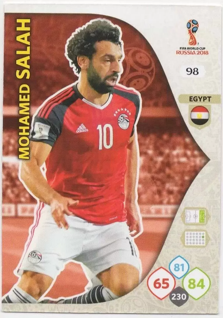 Russia 2018 : FIFA World Cup Adrenalyn XL - Mohamed Salah - Egypt