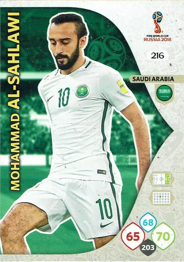 Russia 2018 : FIFA World Cup Adrenalyn XL - Mohammad Al-Sahlawi - Saudi Arabia
