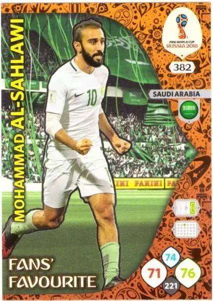 Russia 2018 : FIFA World Cup Adrenalyn XL - Mohammad Al-Sahlawi - Saudi Arabia