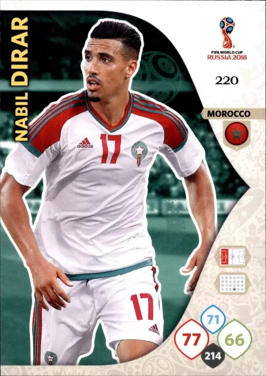 Russia 2018 : FIFA World Cup Adrenalyn XL - Nabil Dirar - Morocco