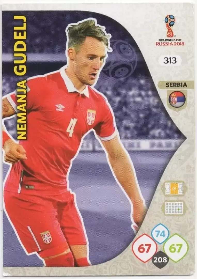 Russia 2018 : FIFA World Cup Adrenalyn XL - Nemanja Gudelj - Serbia