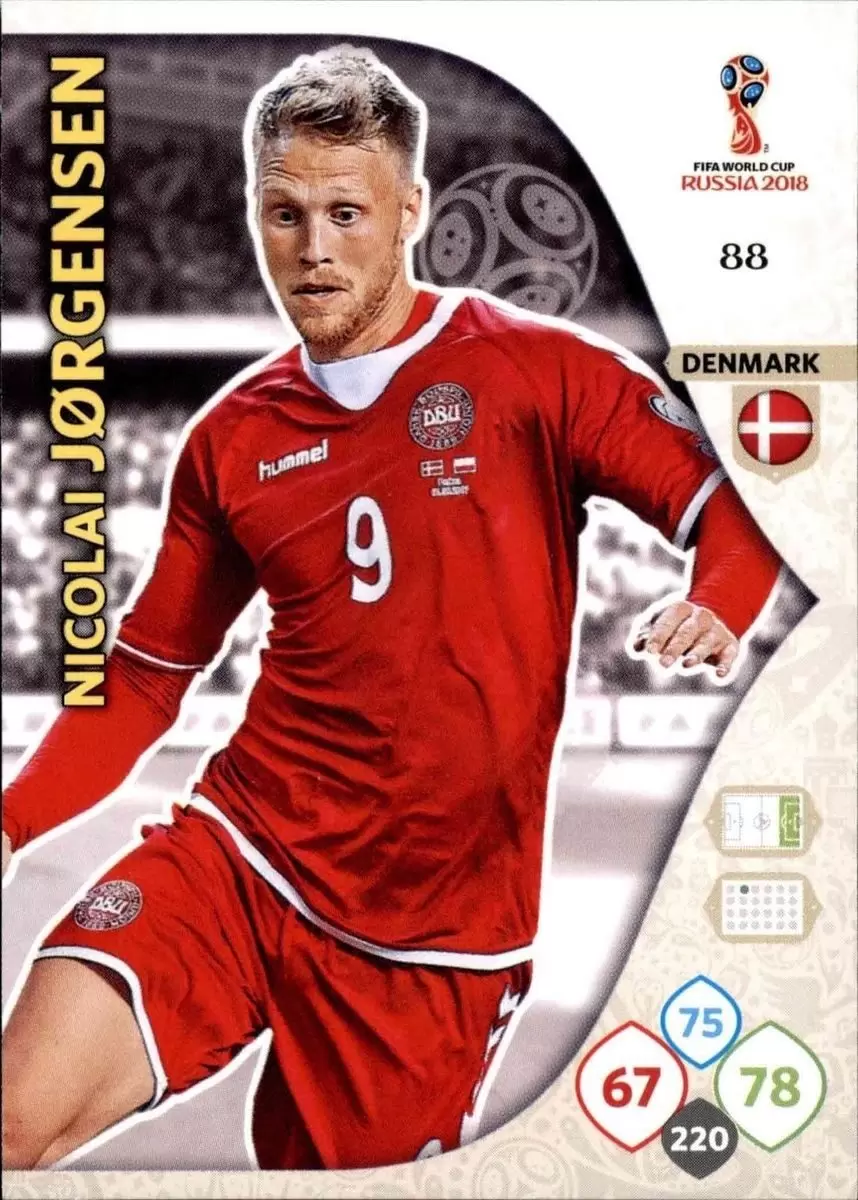 Russia 2018 : FIFA World Cup Adrenalyn XL - Nicolai Jørgensen - Denmark