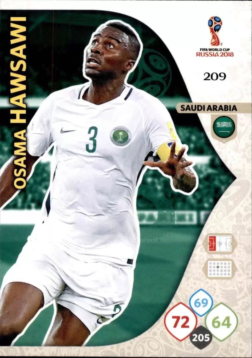 Russia 2018 : FIFA World Cup Adrenalyn XL - Osama Hawsawi - Saudi Arabia
