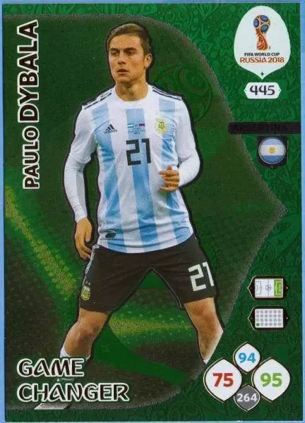 ADRENALYN XL CARD WC RUSSIA 2018 DYBALA ARGENTINA LIMITED EDITION 