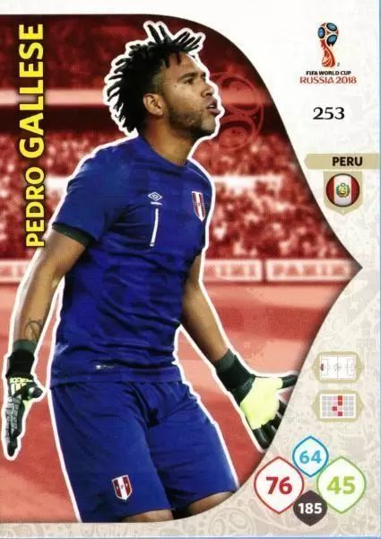 Russia 2018 : FIFA World Cup Adrenalyn XL - Pedro Gallese - Peru