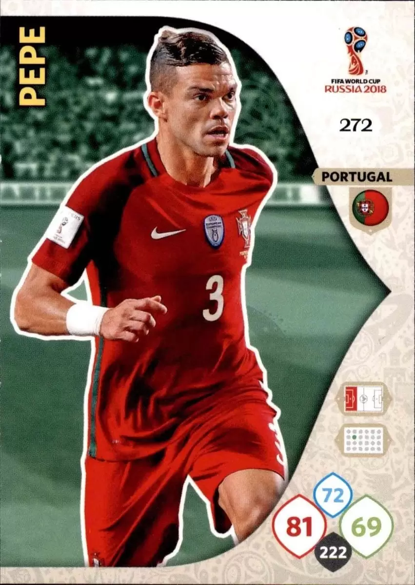 Russia 2018 : FIFA World Cup Adrenalyn XL - Pepe - Portugal