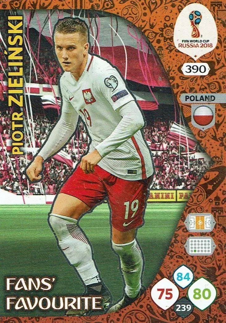 Russia 2018 : FIFA World Cup Adrenalyn XL - Piotr Zieliński - Poland