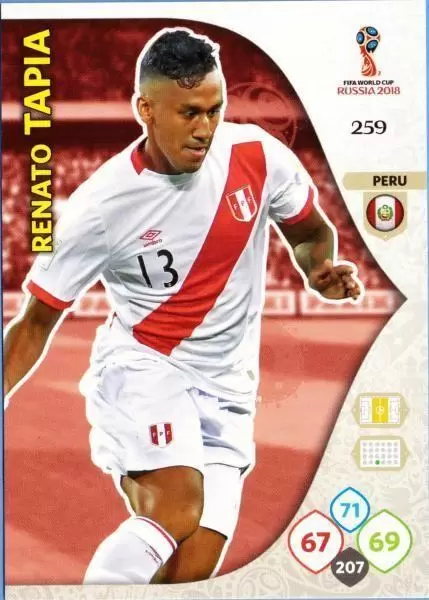 Russia 2018 : FIFA World Cup Adrenalyn XL - Renato Tapia - Peru