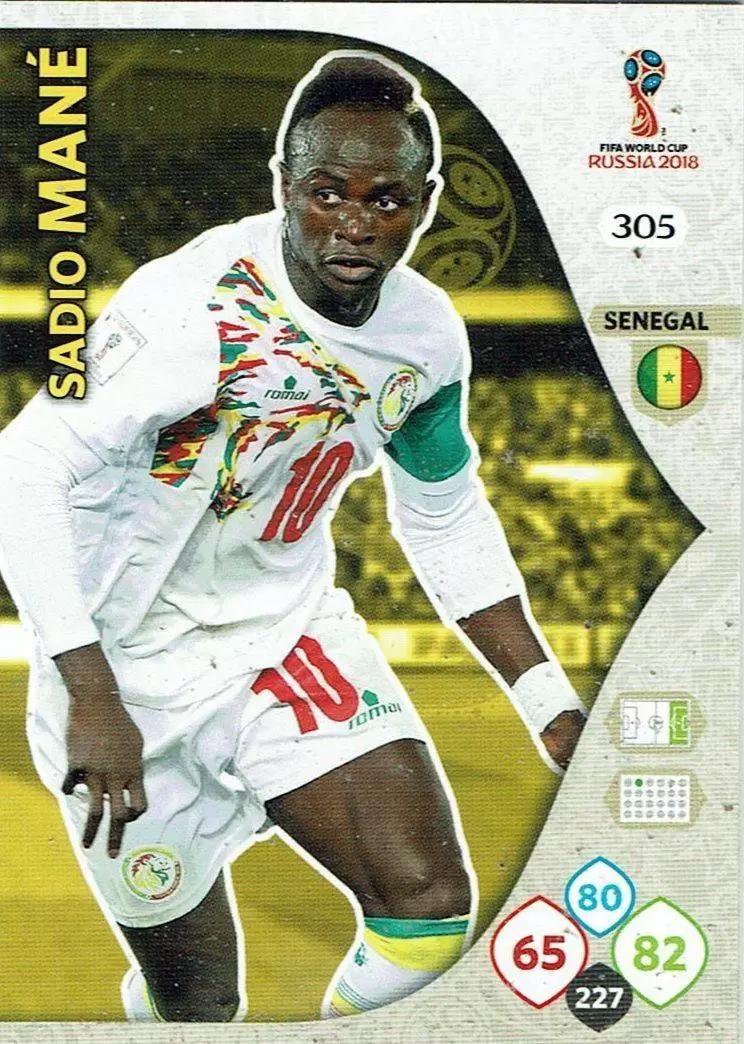Russia 2018 : FIFA World Cup Adrenalyn XL - Samio Mané - Senegal