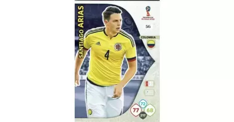 #056 Santiago Arias-Colombia Panini Adrenalyn XL WM 2018