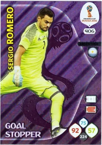 Russia 2018 : FIFA World Cup Adrenalyn XL - Sergio Romero - Argentina