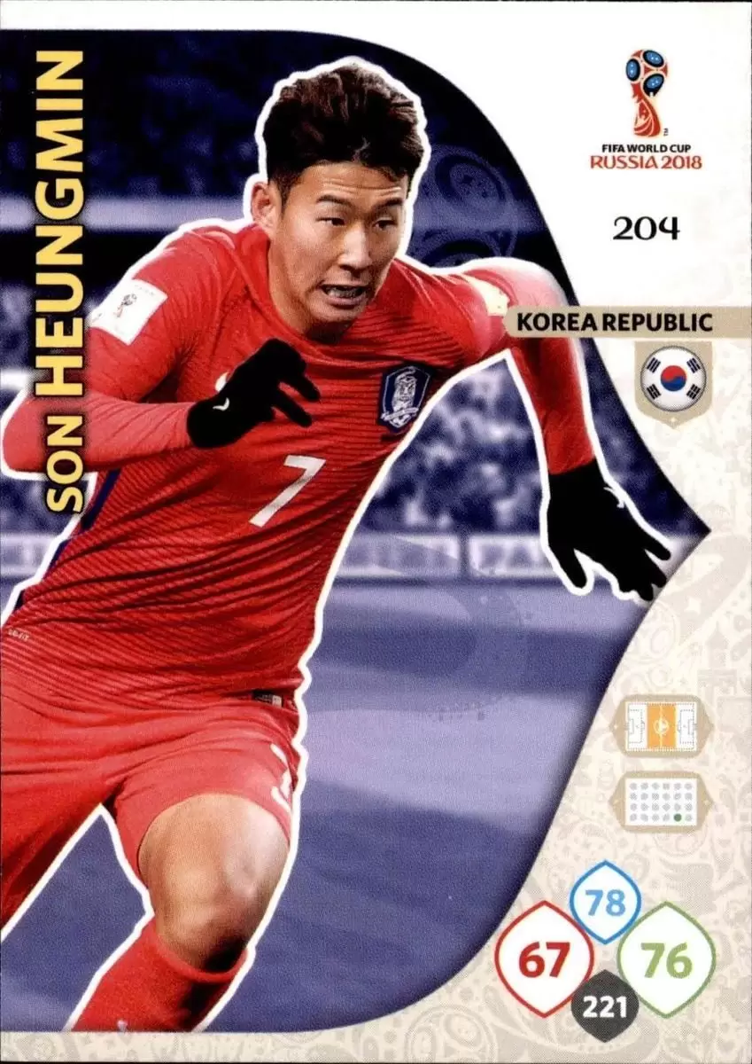 Russia 2018 : FIFA World Cup Adrenalyn XL - Son Heung-min - Korea Republic