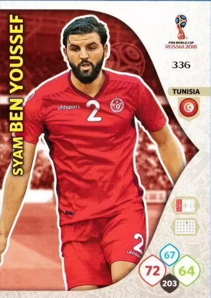 Russia 2018 : FIFA World Cup Adrenalyn XL - Syam Ben Youssef - Tunisia