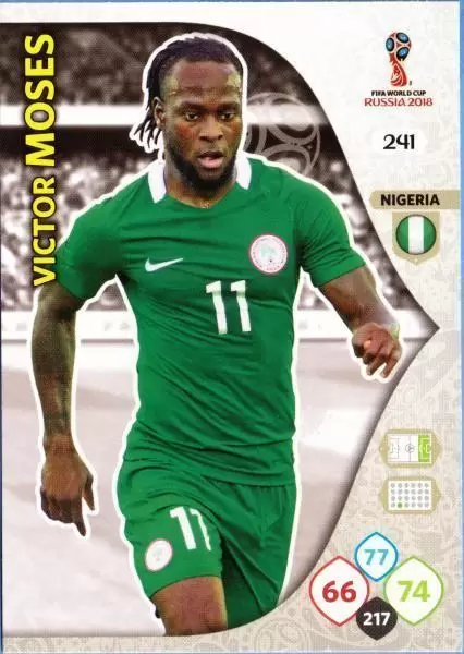 Russia 2018 : FIFA World Cup Adrenalyn XL - Victor Moses - Nigeria