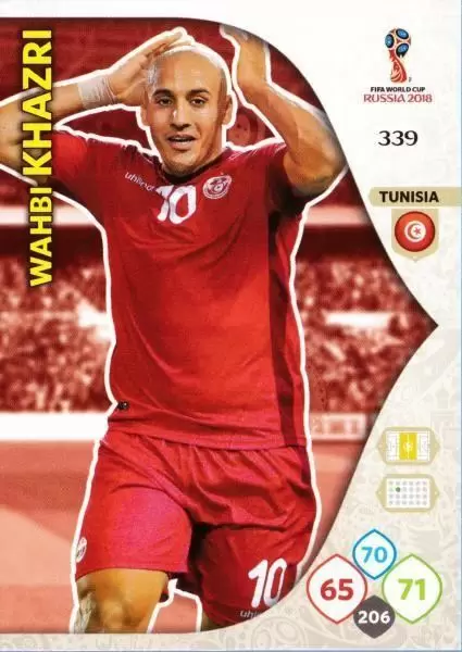 Russia 2018 : FIFA World Cup Adrenalyn XL - Wahbi Khazri - Tunisia