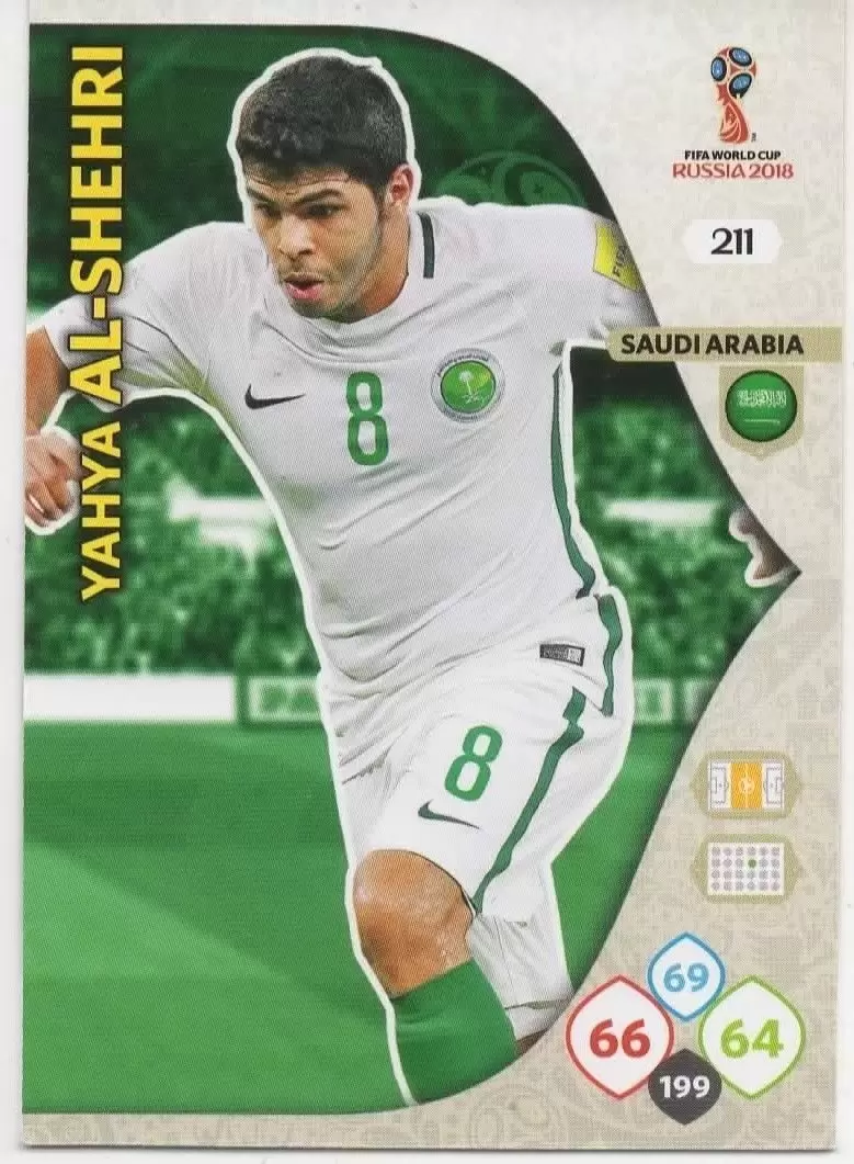 Russia 2018 : FIFA World Cup Adrenalyn XL - Yahya Al-Shehri - Saudi Arabia