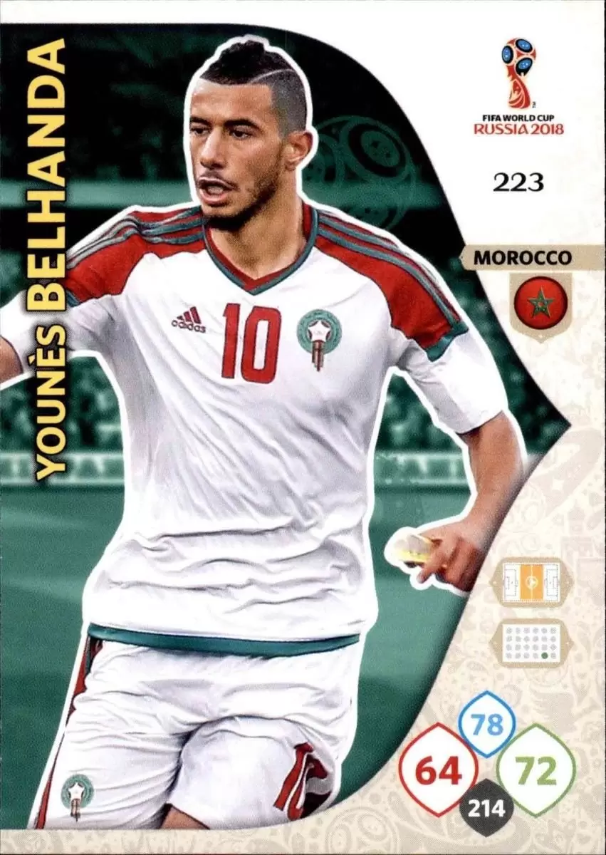Russia 2018 : FIFA World Cup Adrenalyn XL - Younés Belhanda - Morocco