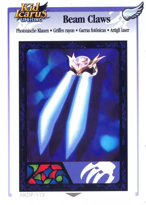 Kid Icarus Uprising AR cards - Beam Claws