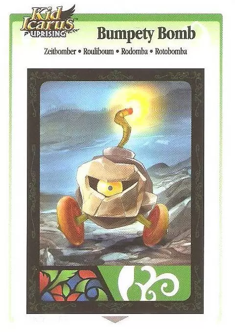 Kid Icarus Uprising AR cards - Bumpety Bomb