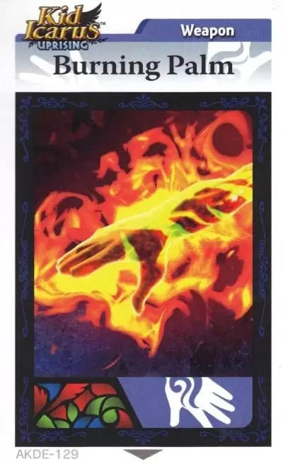 Kid Icarus Uprising AR cards - Burning Palm