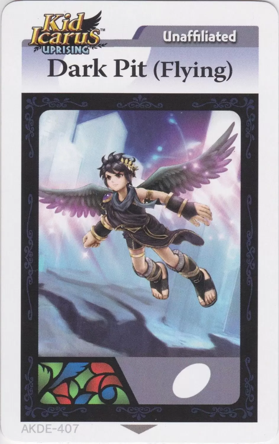 Kid Icarus Uprising AR cards - Dark Pit (Flying)