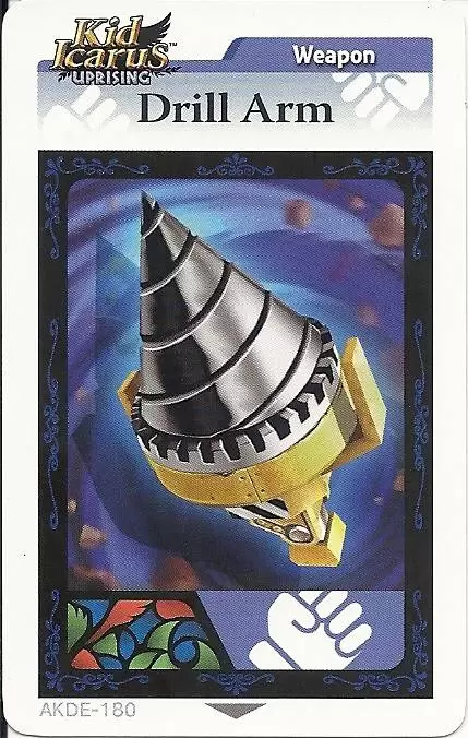 Kid Icarus Uprising AR cards - Drill Arm