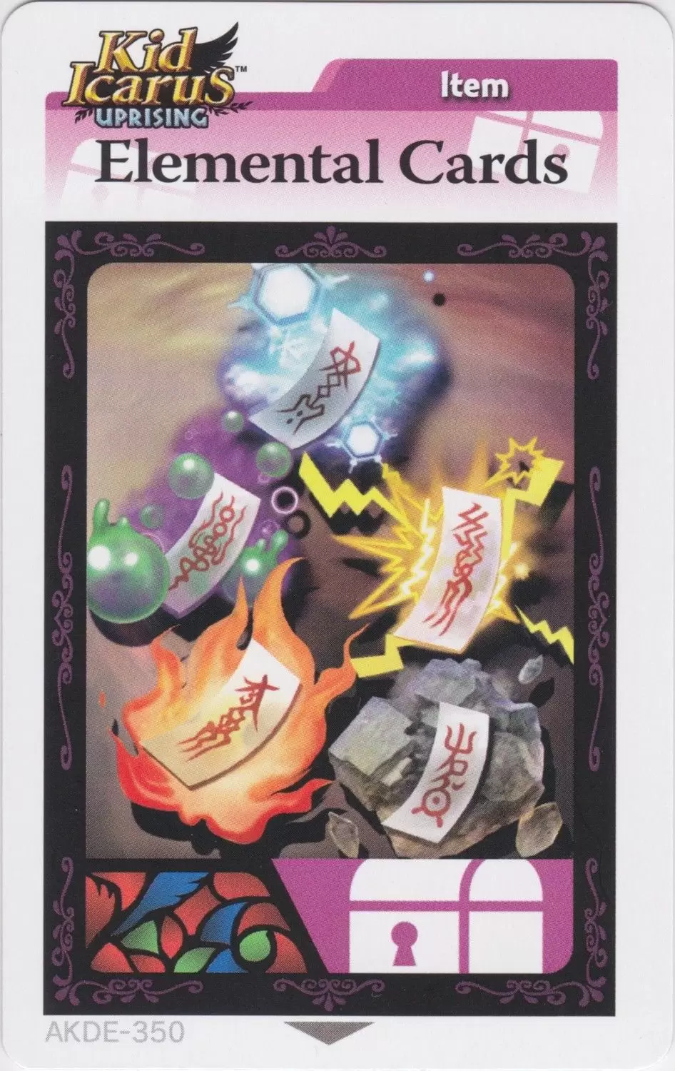 Kid Icarus Uprising AR cards - Elemental Cards