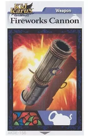 Kid Icarus Uprising AR cards - Fireworks Cannon