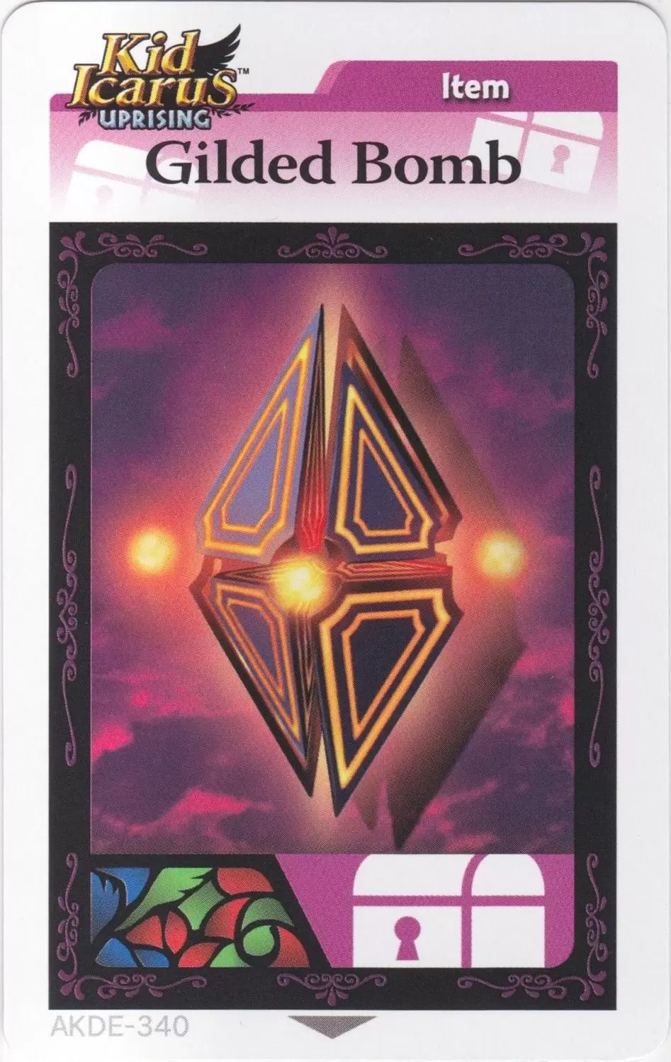Kid Icarus Uprising AR cards - Gilded Bomb