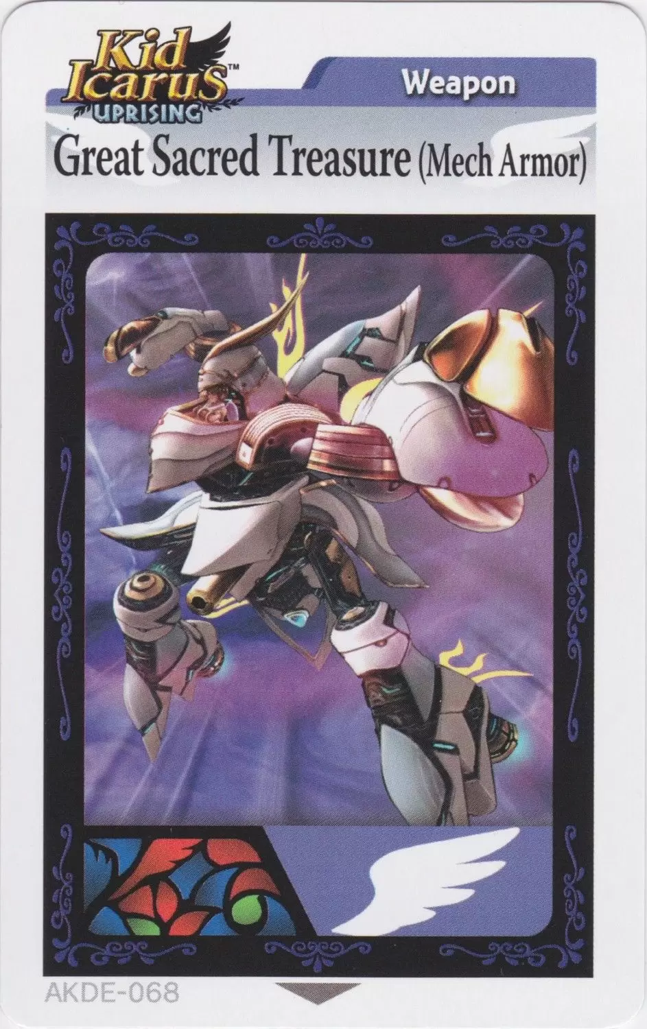 Kid Icarus Uprising AR cards - Great Sacred Treasure (Mech Armor)