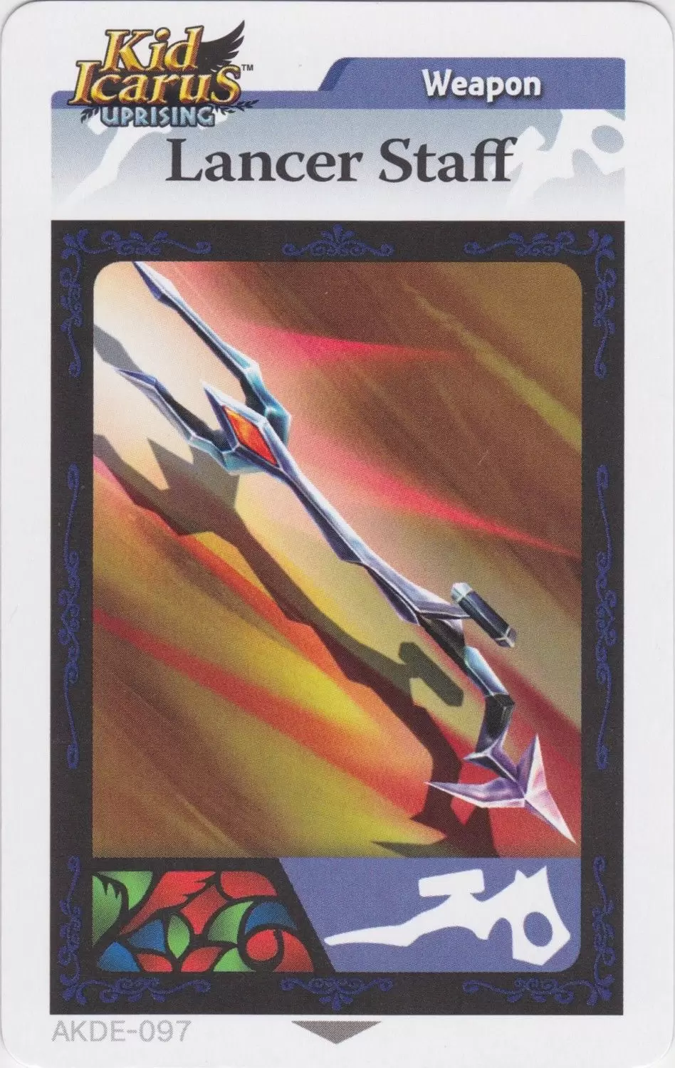 Kid Icarus Uprising AR cards - Lancer Staff