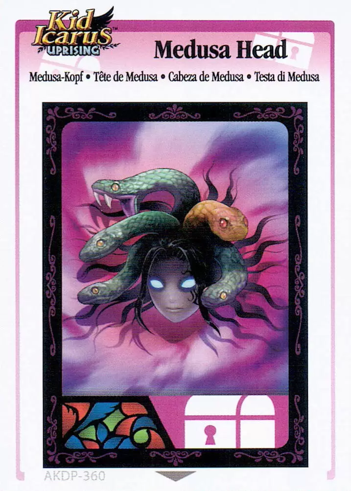 Kid Icarus Uprising AR cards - Medusa Head