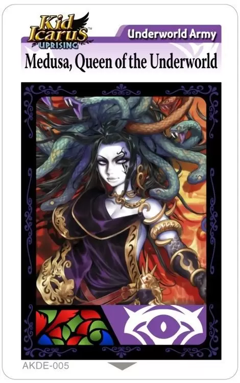 Kid Icarus Uprising AR cards - Medusa, Queen of the Underworld