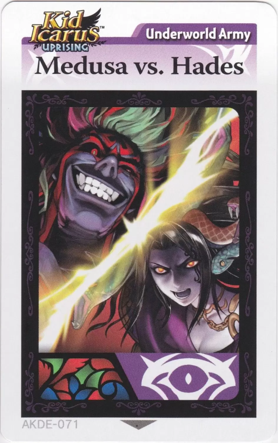 Kid Icarus Uprising AR cards - Medusa vs. Hades