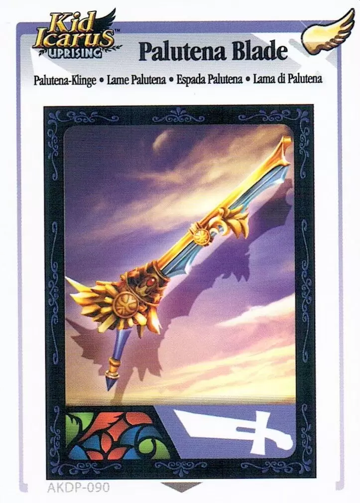 Kid Icarus Uprising AR cards - Palutena Blade