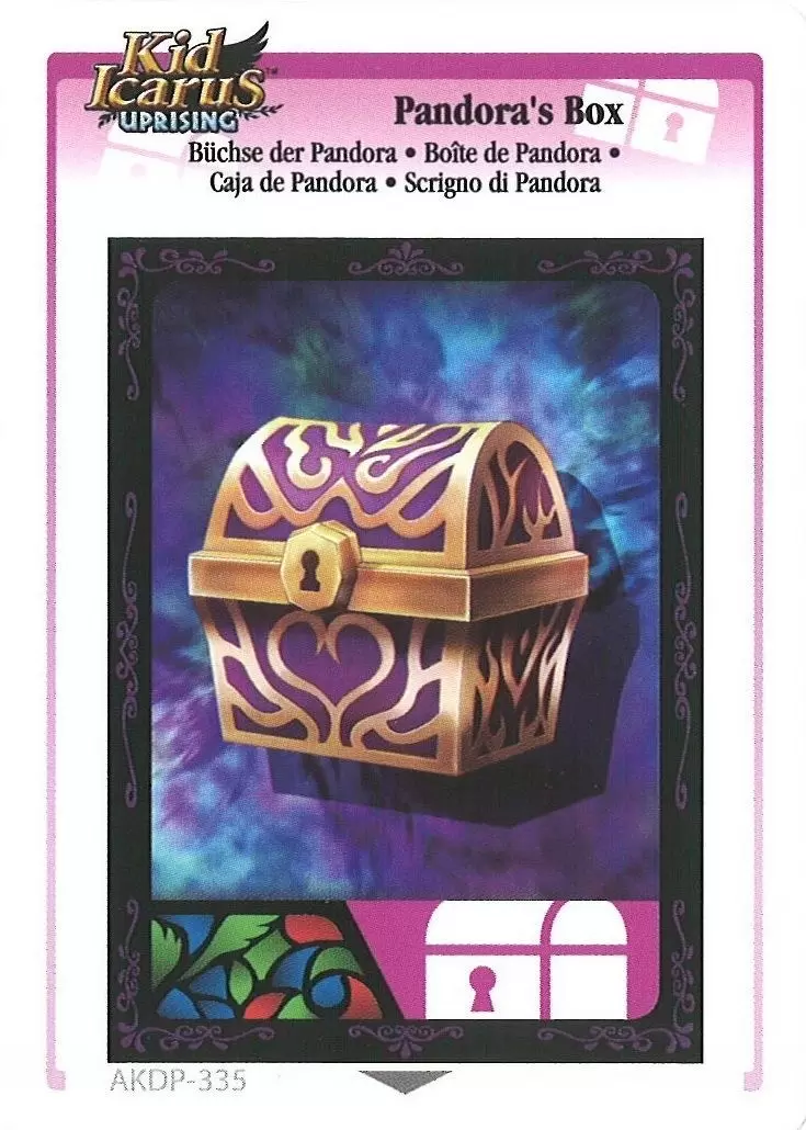 Kid Icarus Uprising AR cards - Pandora\'s Box