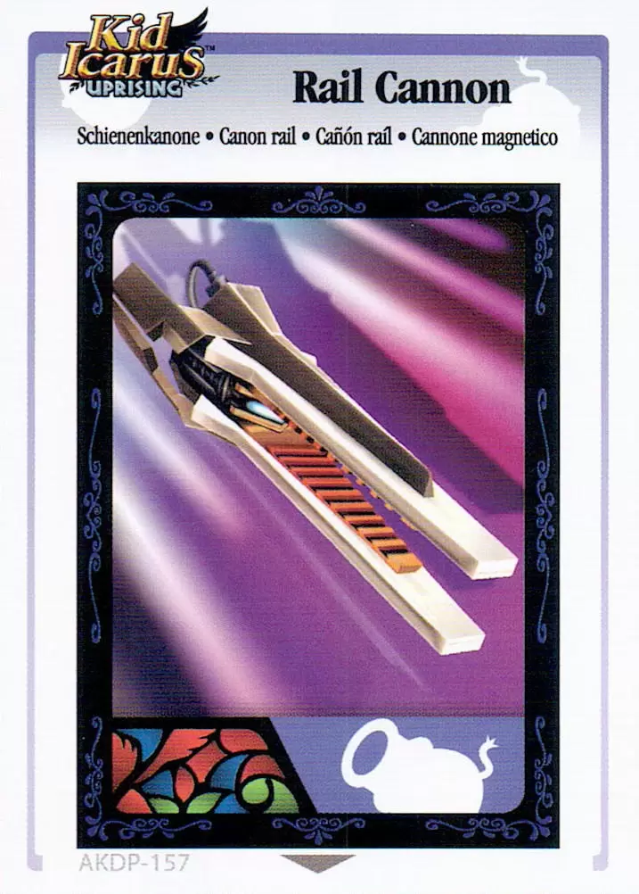Kid Icarus Uprising AR cards - Rail Cannon