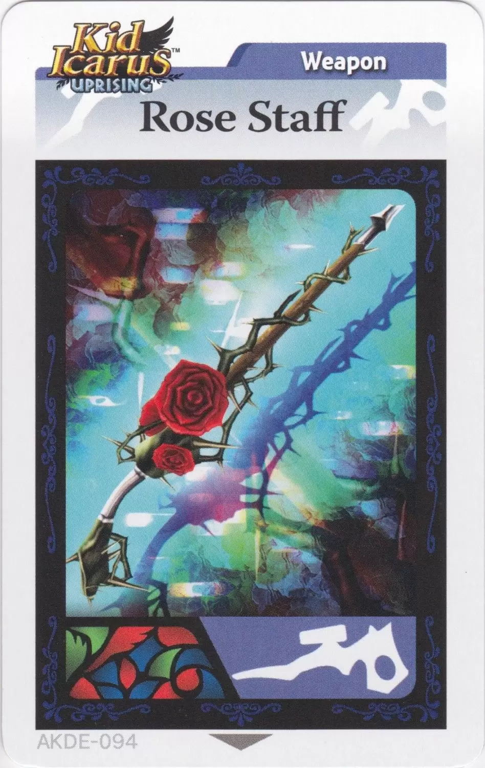 Kid Icarus Uprising AR cards - Rose Staff