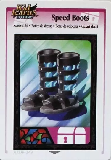 Kid Icarus Uprising AR cards - Speed Boots