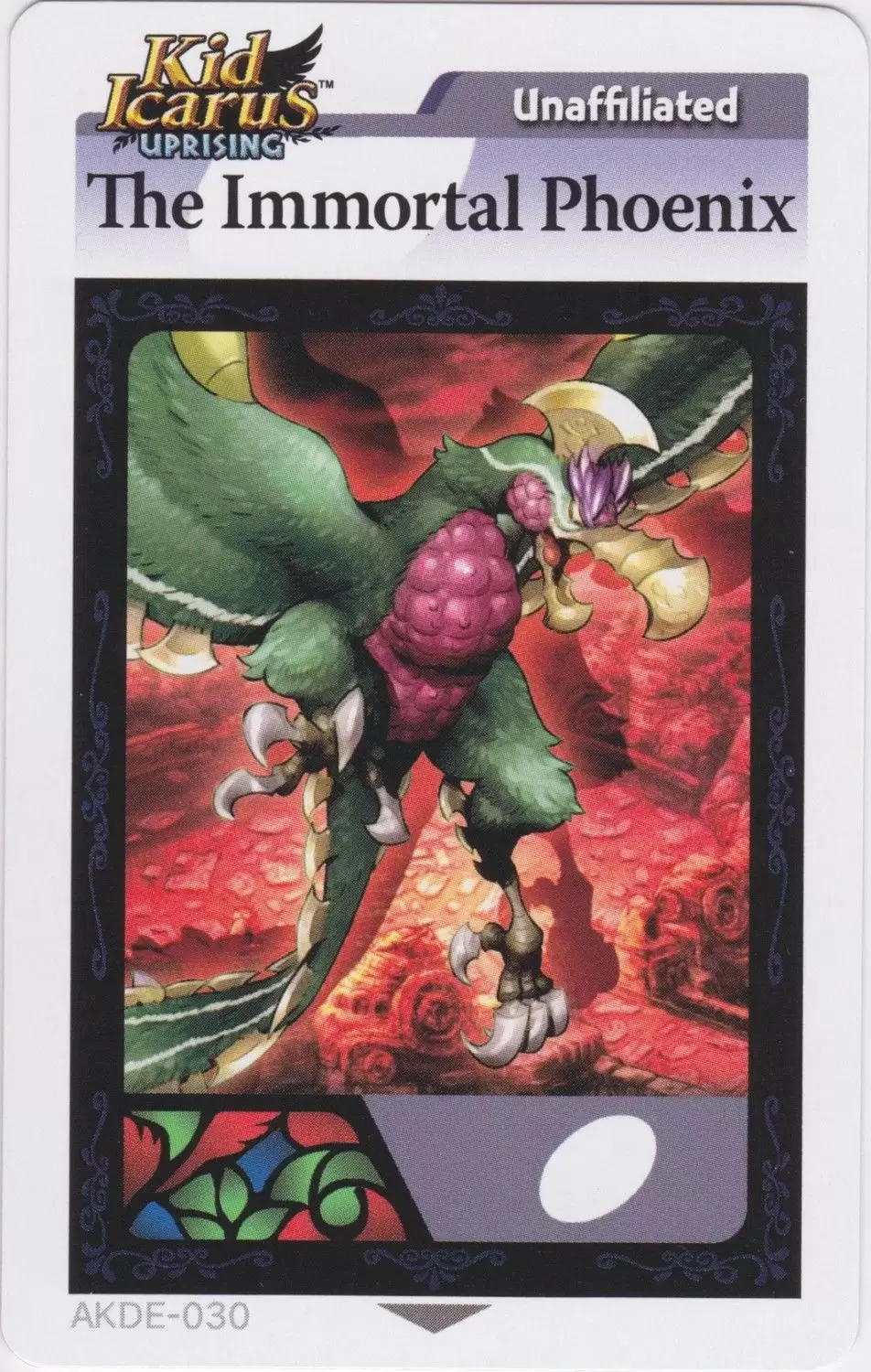 Kid Icarus Uprising AR cards - The Immortal Phoenix