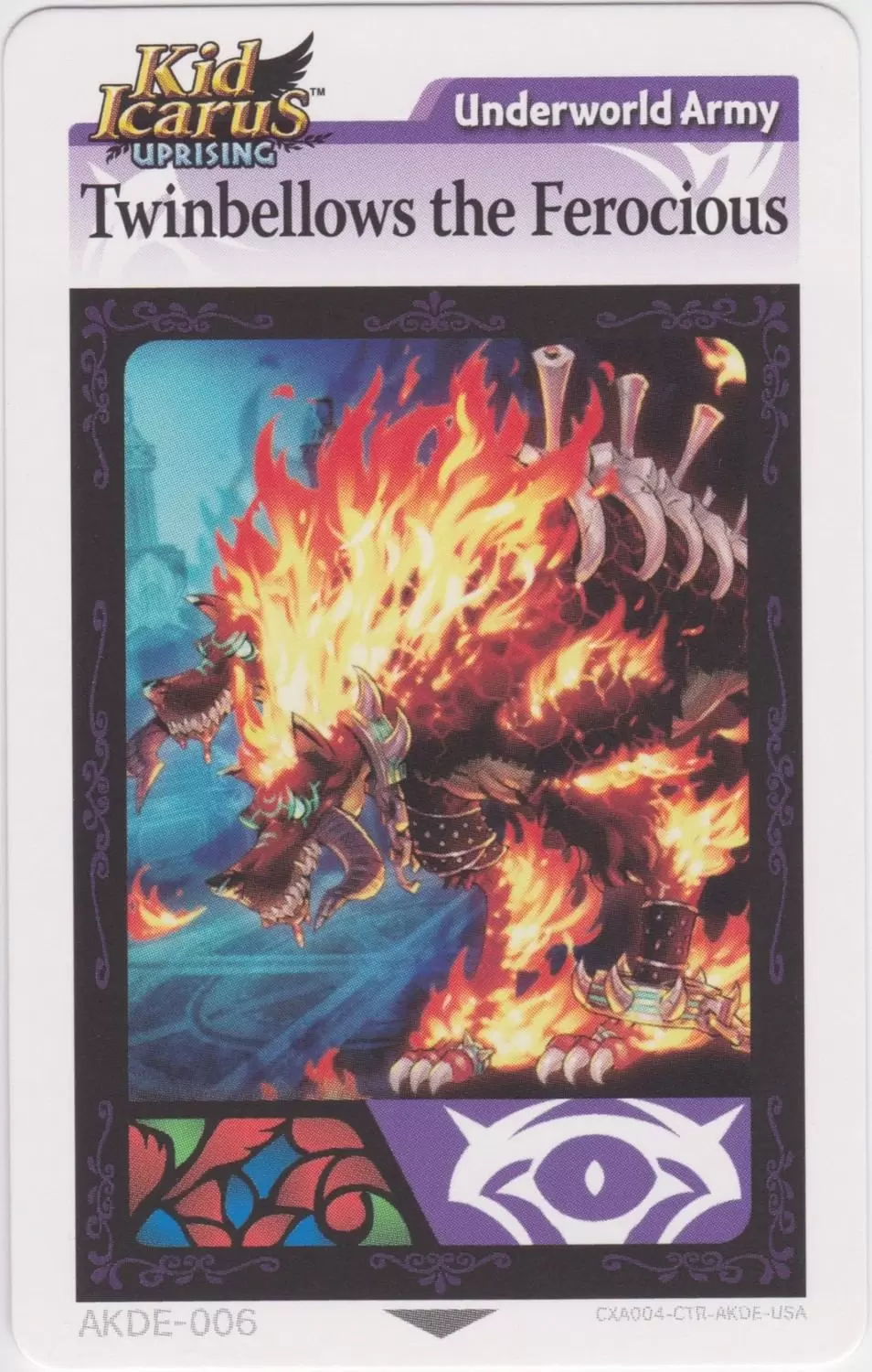 Kid Icarus Uprising AR cards - Twinbellows the Ferocious