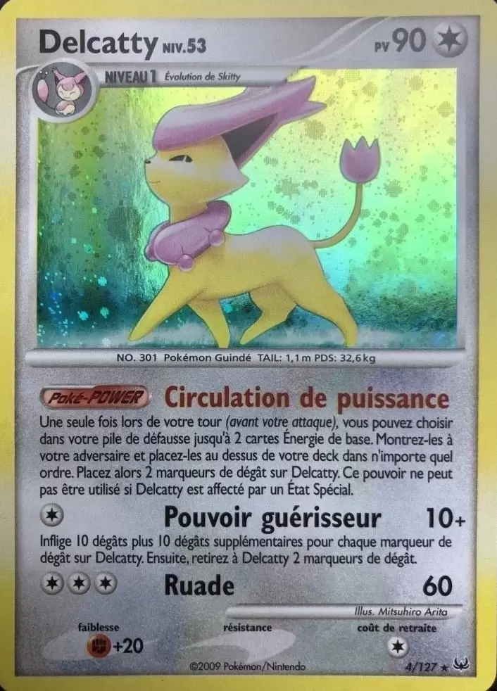 Pokémon Série Platine - Delcatty Holographique