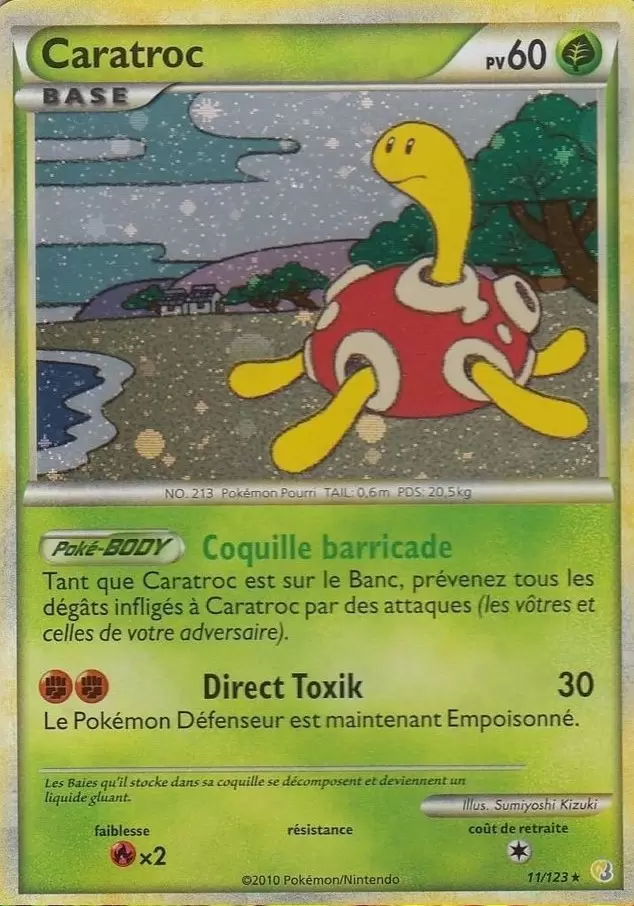 Pokémon Série HeartGold et SoulSilver - Caratroc Holographique