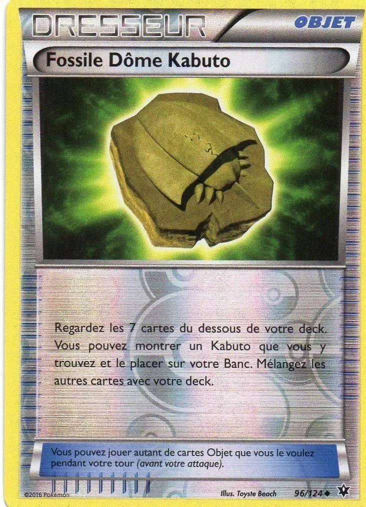 Pokémon XY Impact des destins - Fossile Dôme Kabuto Reverse