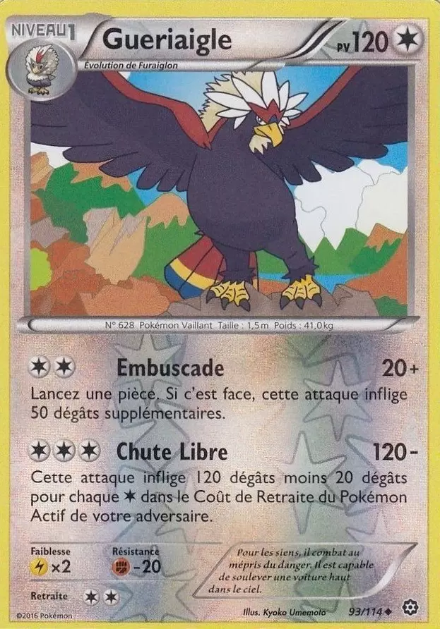 Pokémon XY Offensive Vapeur - Gueriaigle Reverse