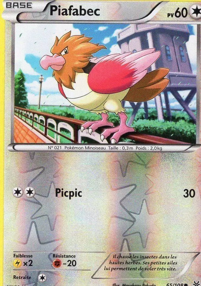 Pokémon XY Ciel rugissant - Piafabec Reverse