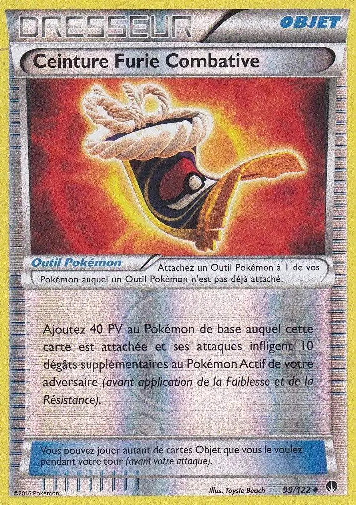 Pokémon XY Rupture Turbo - Ceinture Furie Combative Reverse