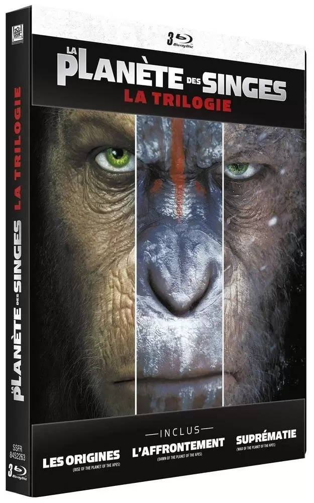 Blu-ray Steelbook - La Planète des Singes : la Trilogie